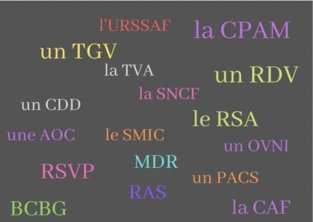 QDN? The secret language of French acronyms